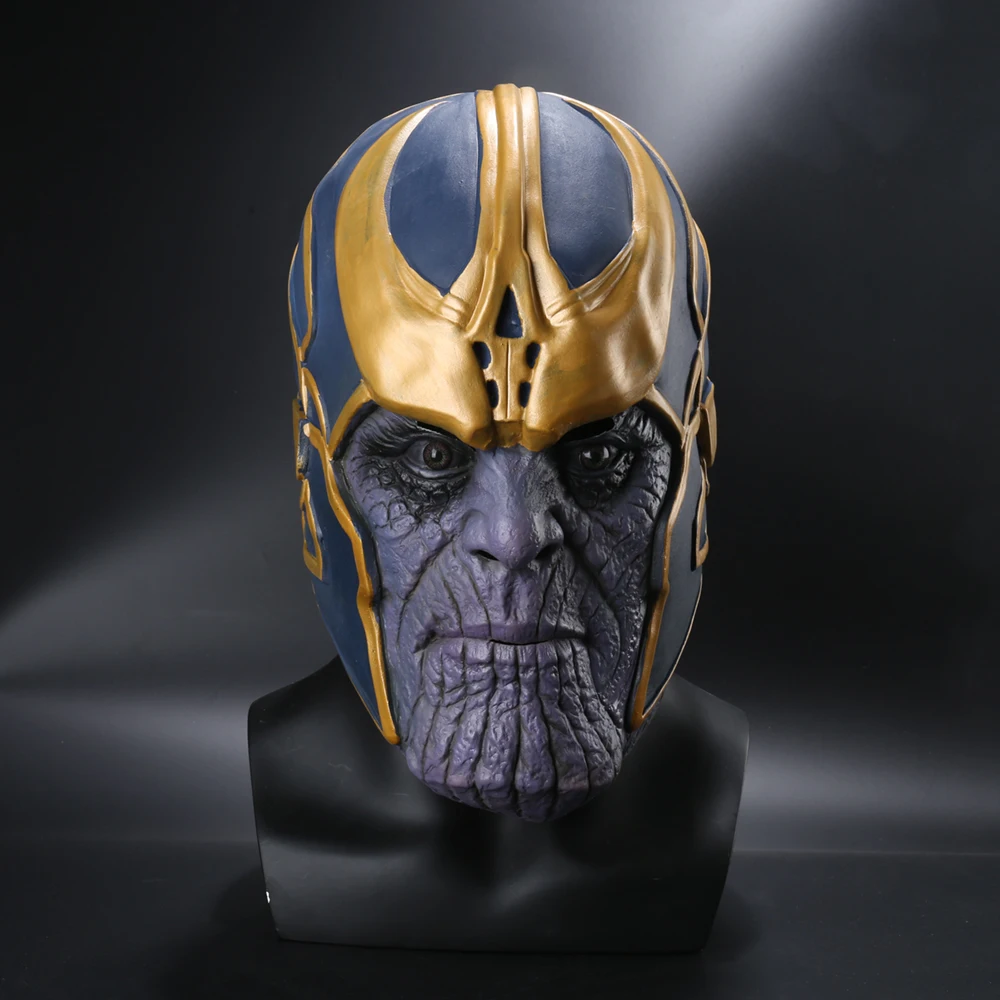 

ManLuYunXiao Movie Avengers: Infinity War Cosplay Men Thanos Cosplay Mask Adult Masquerade Party Mask For Halloween