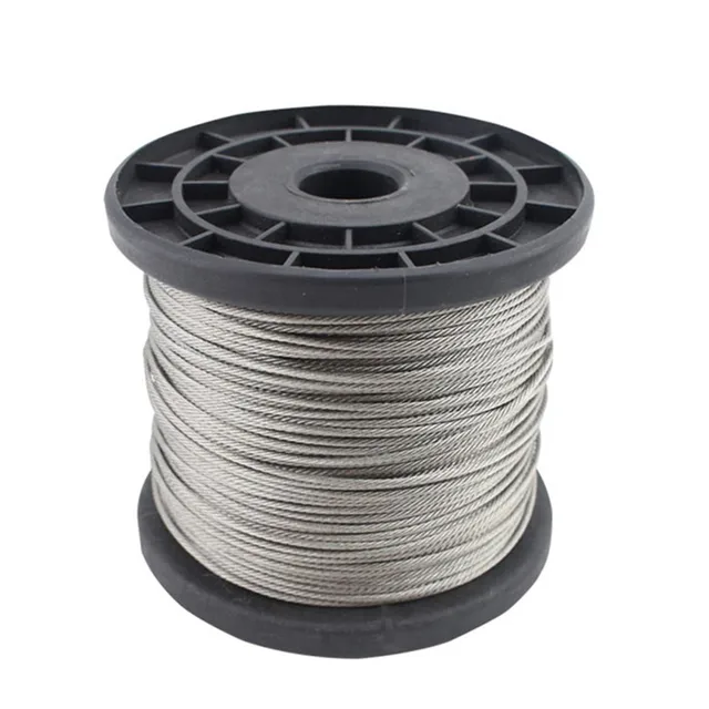 304 Stainless Steel Wire 1mm Diameter, 100 Meter Roll - Bright Hard Wire For Crafts, Fishing, Jewelry & DIY
