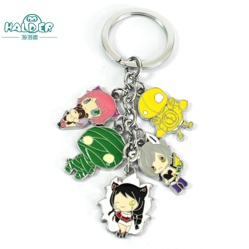 

Halder League of Legends Heroes LOL Keychain Weapon Model Key Chain Accessories Keyring Gift Of Fans