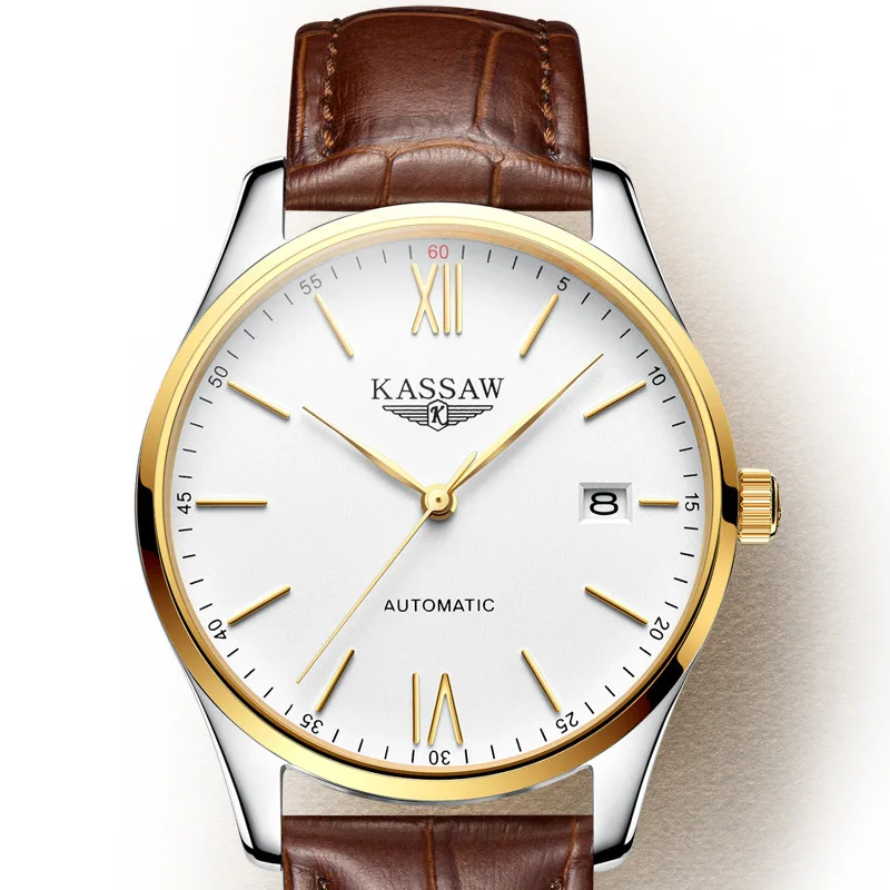 

Fully Automatic Mechanics Surface Business Affairs Leisure Time Belt Name Surface Male Surface Waterproof Wrist-watches NH35A