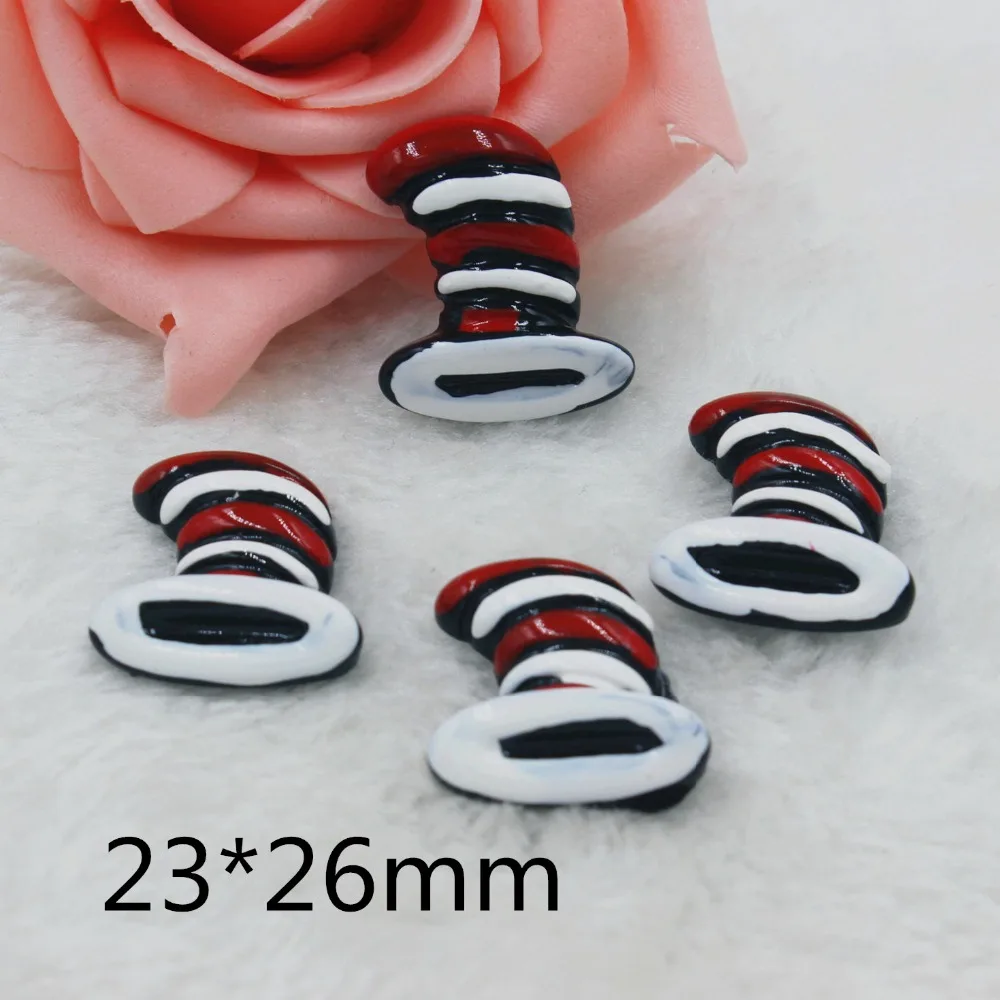 

30pcs/lot flat back resin hat for Halloween resin DIY resin cabochons accessories 28*16MM