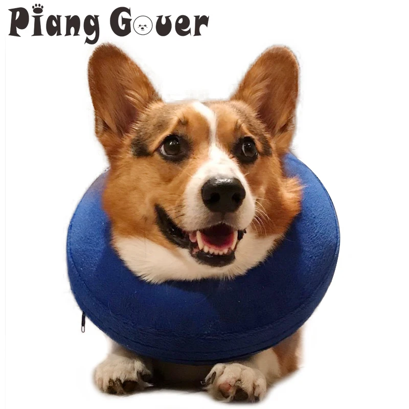 

Inflatable Pet Collar Health Dog Cat Vet Approved Elizabethan Wound Healing Protection Medical Cone Collar