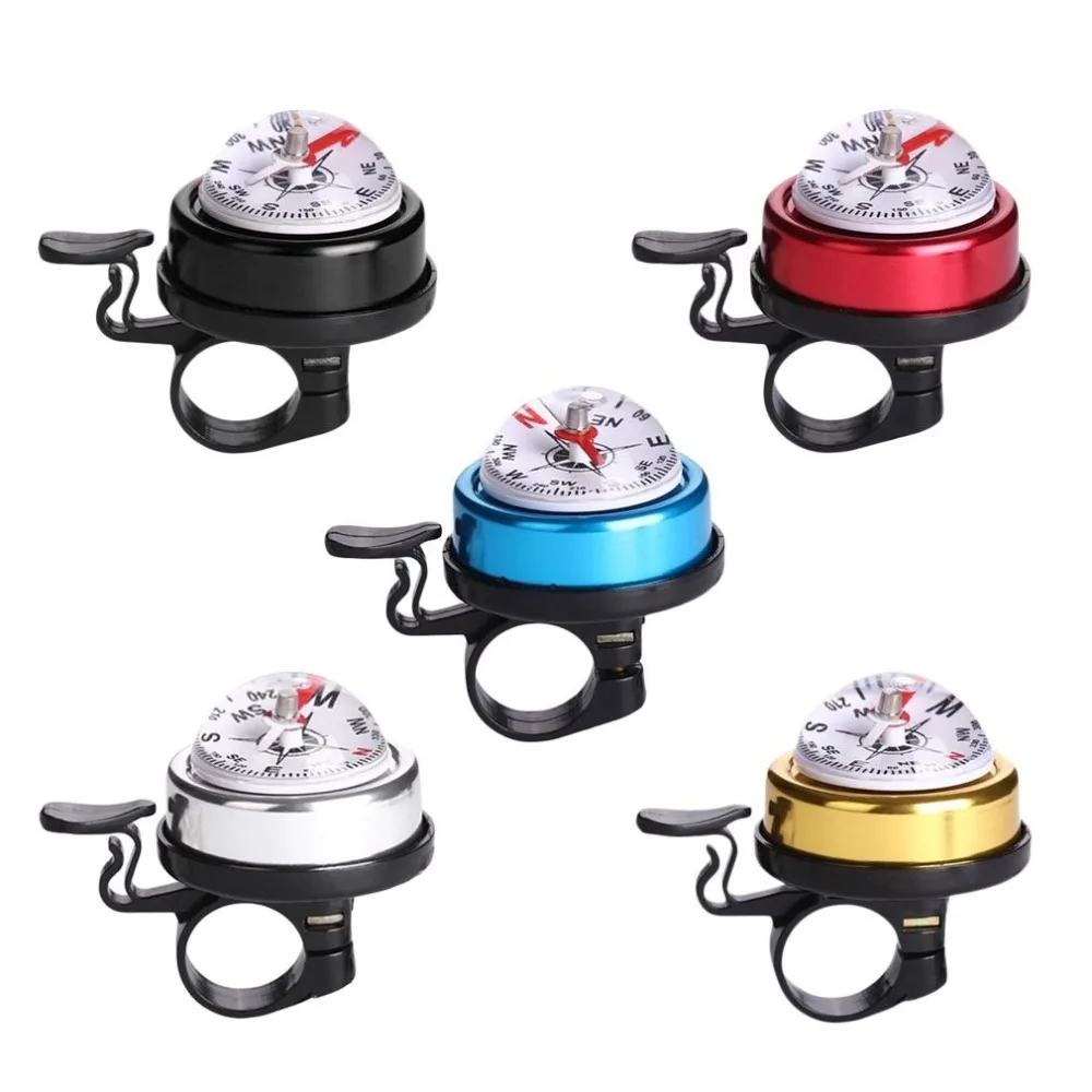 

Basecamp Mountain Bike Bicycle Bell Horn One- touch Button with Loud Ring Metal Plastic MTB Cycling Alarm Compass With Guide