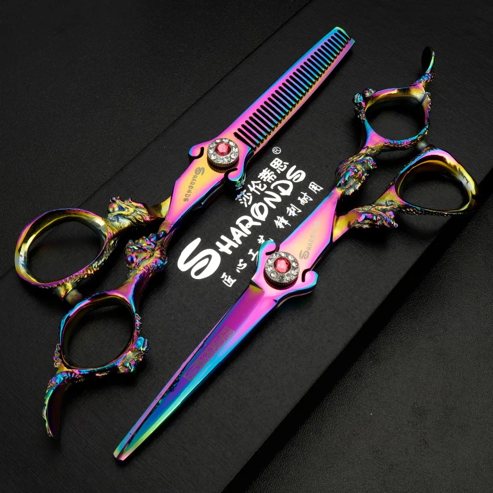 

6" Salon Professional Barber steel scissors Hair Cutting Thinning Hairdresser's Scissor Shears Hairdressing Set Styling Tool