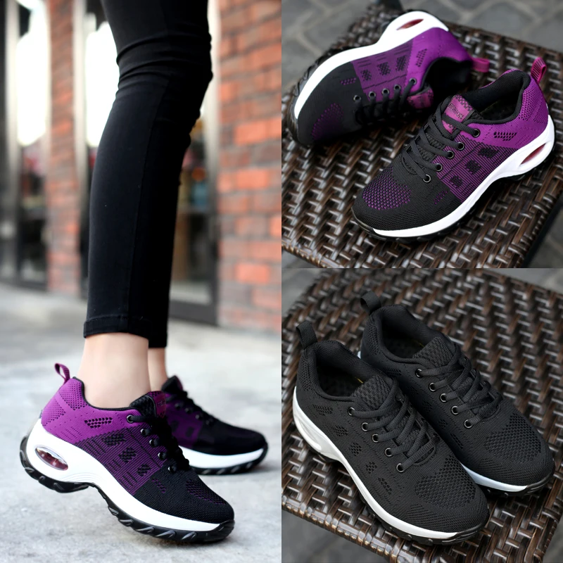 

Liren 2019 Summer New Air Mesh Lace-up Casual Women Sneakers Fashion Breathable Non-slip for Sport Lady Casual Sneakers