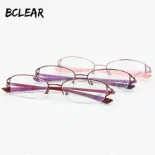 Новое поступление половина обод металла гибким TR храм удобного ношения красивый цветок очки для женщин