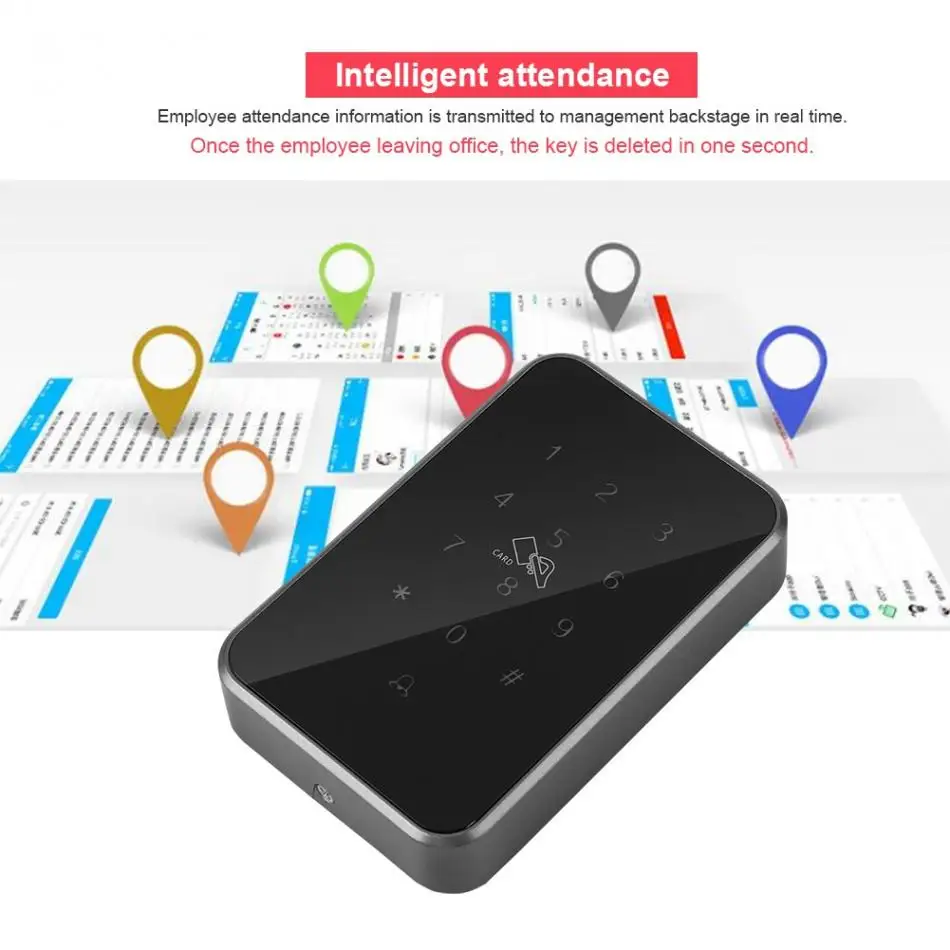 Интеллектуальная блокировка контроля доступа приложение для смартфона Bluetooth стеклянная дверь контроль доступа посещаемость