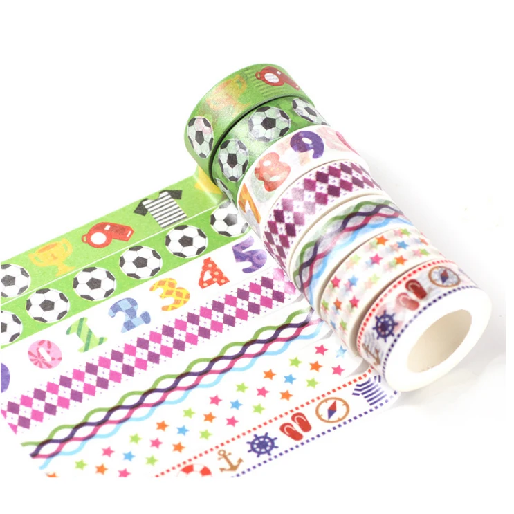 14 Style Washi Tape DIY Masking Paper Tape Decorative Sticker Tape Multi Color Tape School