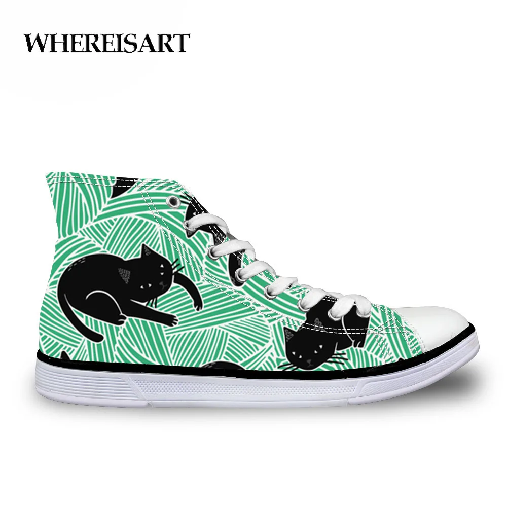 Cats Low Top Canvas Shoes Sneakers Flats Plimsolls Lace Up Casual Size US 5-11