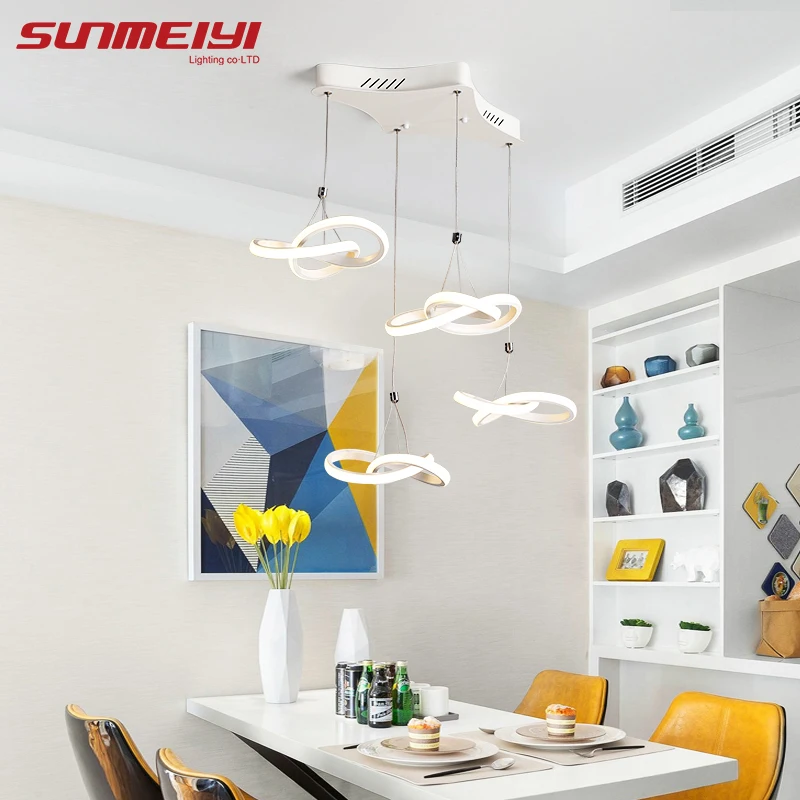 

Modern Acrylic LED Pendant Lights Loft Decor For Kitchen Dining room Ceiling Hanglamp lustres para sala Pendant Lighting