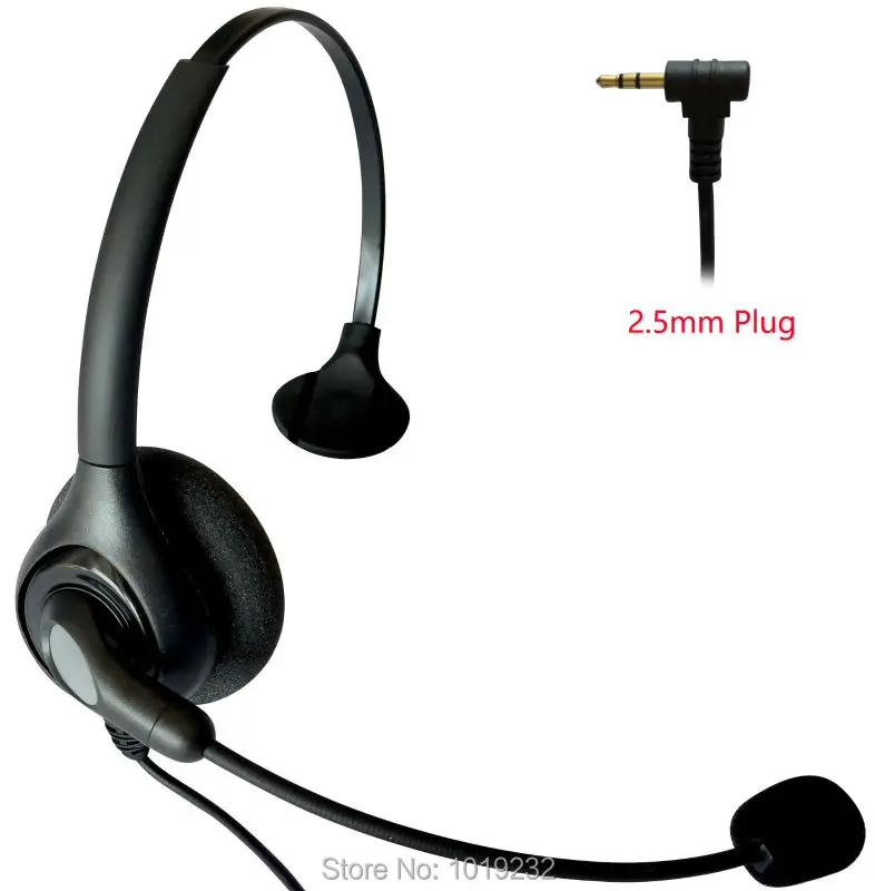 New style Professional 2.5mm plug office headset headphones with noise cancelling microphone | Электроника