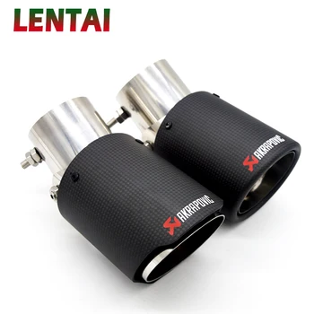

LENTAI 1PCS Carbon Car Exhaust Pipe Tip Modified For Chevrolet Honda Nissan Suzuki Kia Skoda Fiat Mazda Peugeot Hyundai Citroen