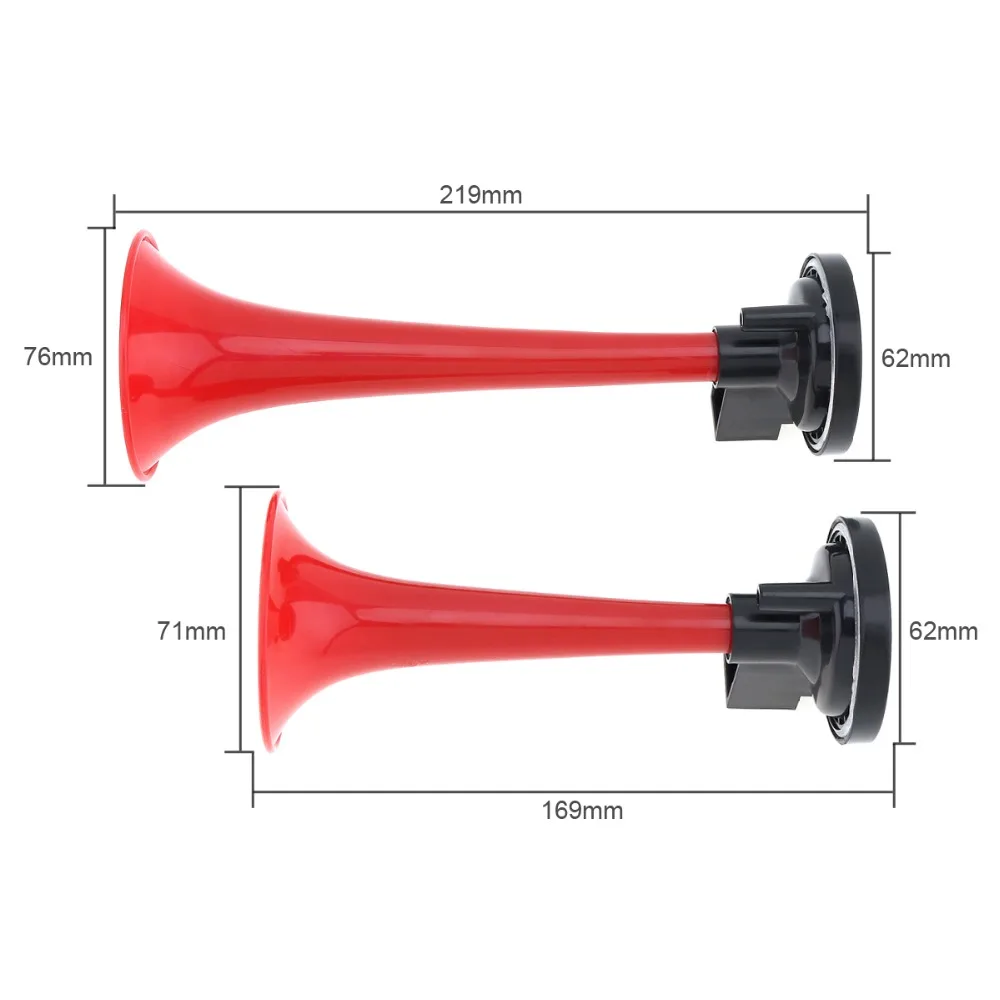 12V / 24V 178dB Super Loud Dual Tone Durable Air Horn Set Trumpet