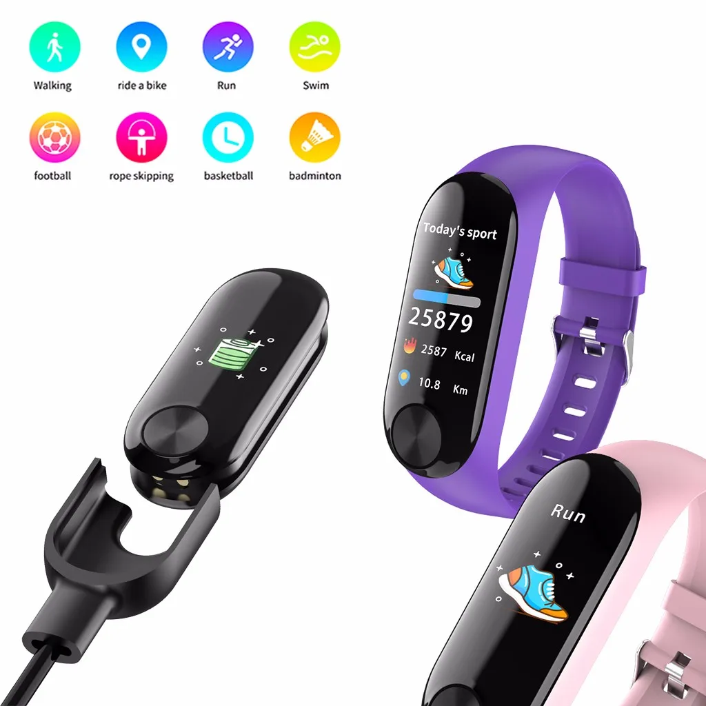 

Y10 Sports Fitness Activity Heart Rate Tracker Detachable Smart Watch IP67 Waterproof Bluetooth Smart Bracelet For Android/IOS