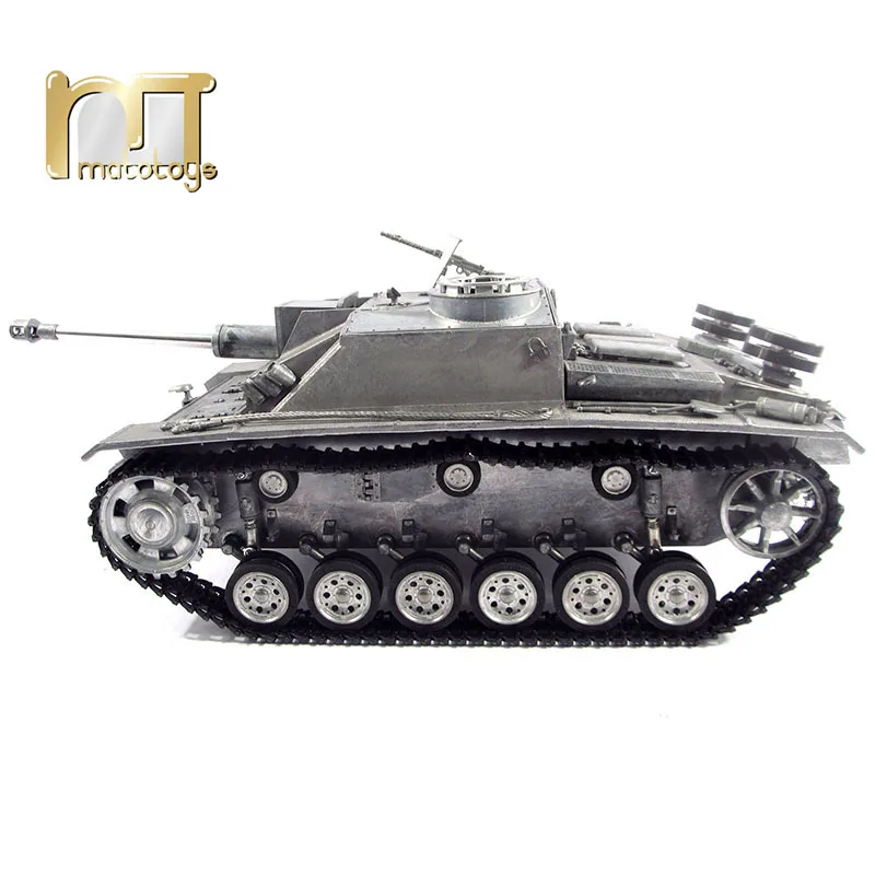 MATO Танк 1/16 в комплекте Немецкий Stug III RC металлический Радиоуправляемый танк с инфракрасной отдачей ствол версия 1226