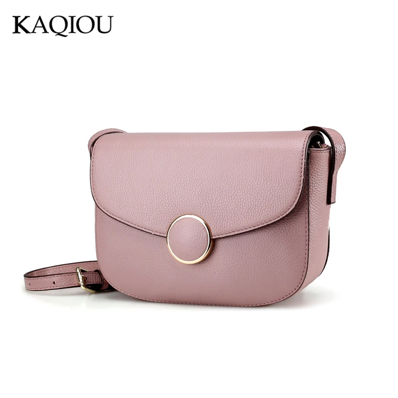 

KAQIOU Genuine Leather Bags Famous Brand Women Leather Handbags Newest Summer Style Designer Chain Shoulder Bags