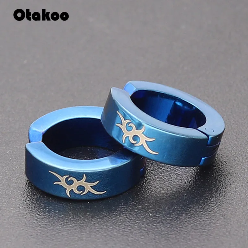 Женские и мужские серьги клипсы Otakoo магнитные из нержавеющей стали без пирсинга