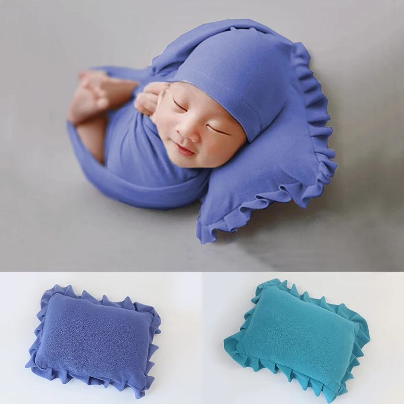 D & J 27x22 cm nouveau-né bébé affichage oreiller doux coton positionneur oreiller photographie accessoires infantile Studio Photo Shoot accessoires