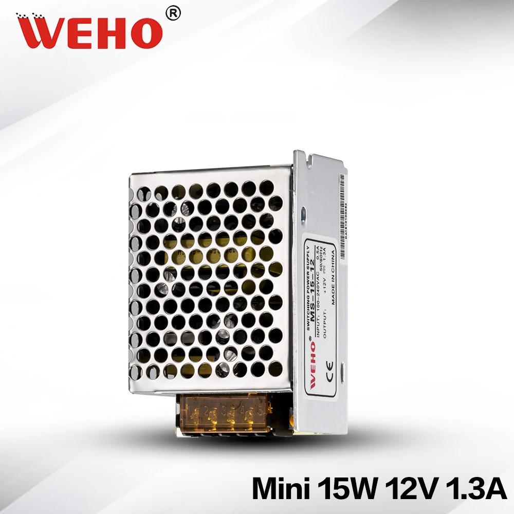 (MS-15-12) factory outlet 85-264vac input mini size 15w 12v switching power supply |