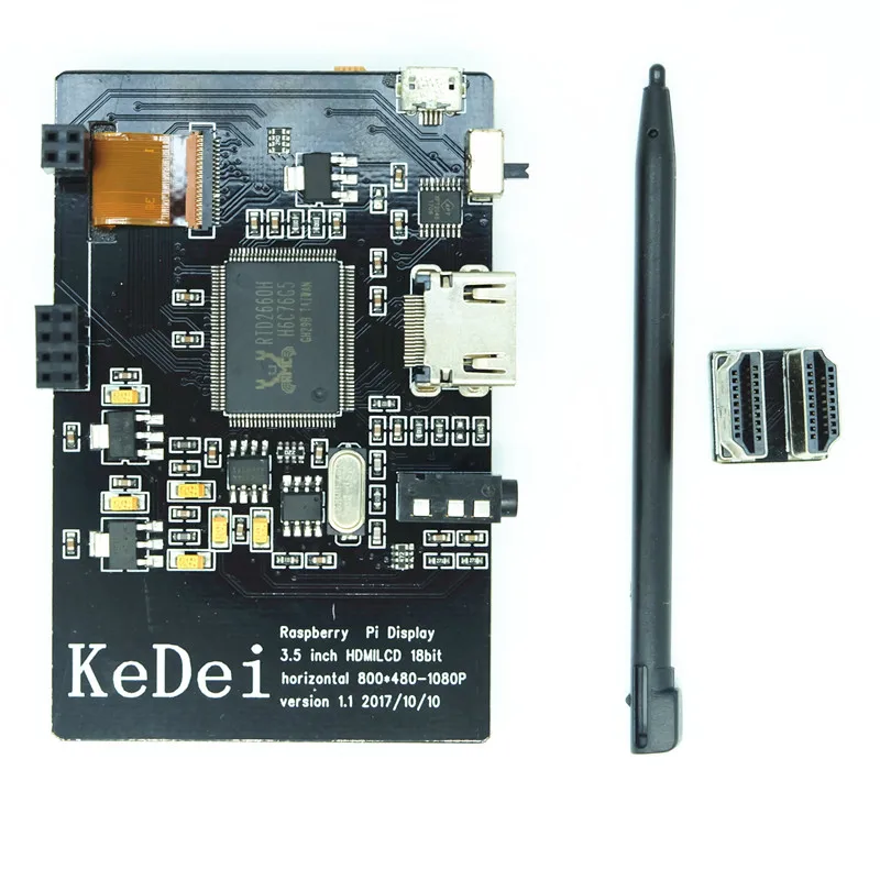 Чехол для Raspberry Pi 3 5 дюйма 800x480 USB HDMI ЖК дисплей сенсорный экран 3D печать с