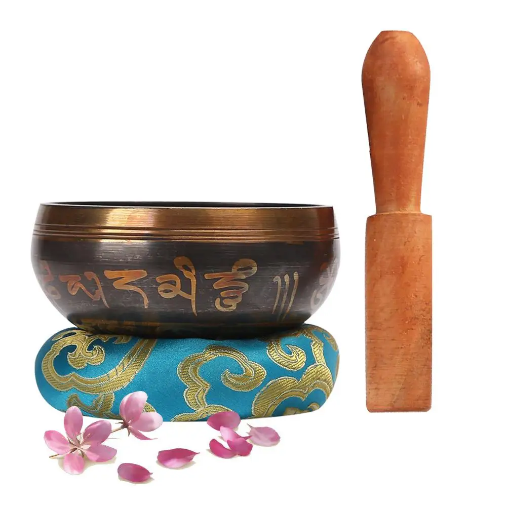 

Nepal Handmade Buddha Tibet Bowl Bowl Ritual Music Therapy Copper Carillon Copper Tibetan Singing Bowl