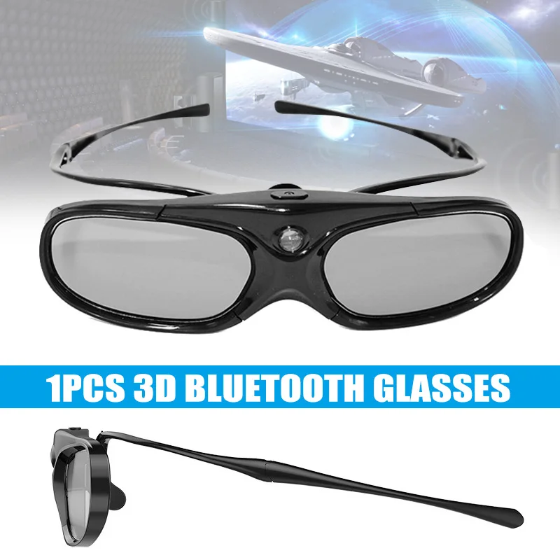 

3D DLP-Link Active Glasses HD Liquid Crystal Lens Bluetooth Glasses for TV Projector EM88