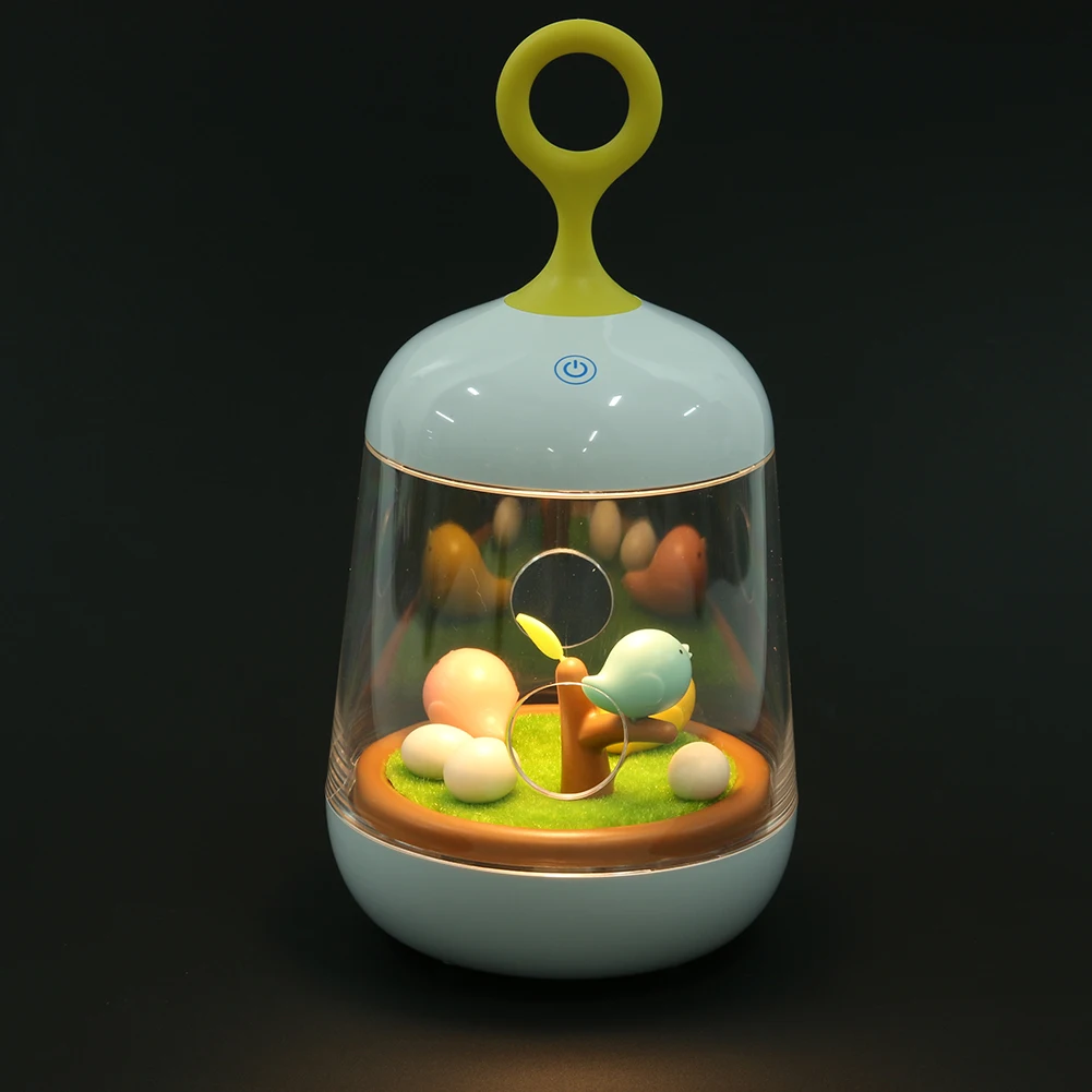 

ECO-Friendly LED Birdcage Lamp Touch Sensor Bird Cage Music Night Light with USB Rechargeable Battery Christmas Colorful Lights