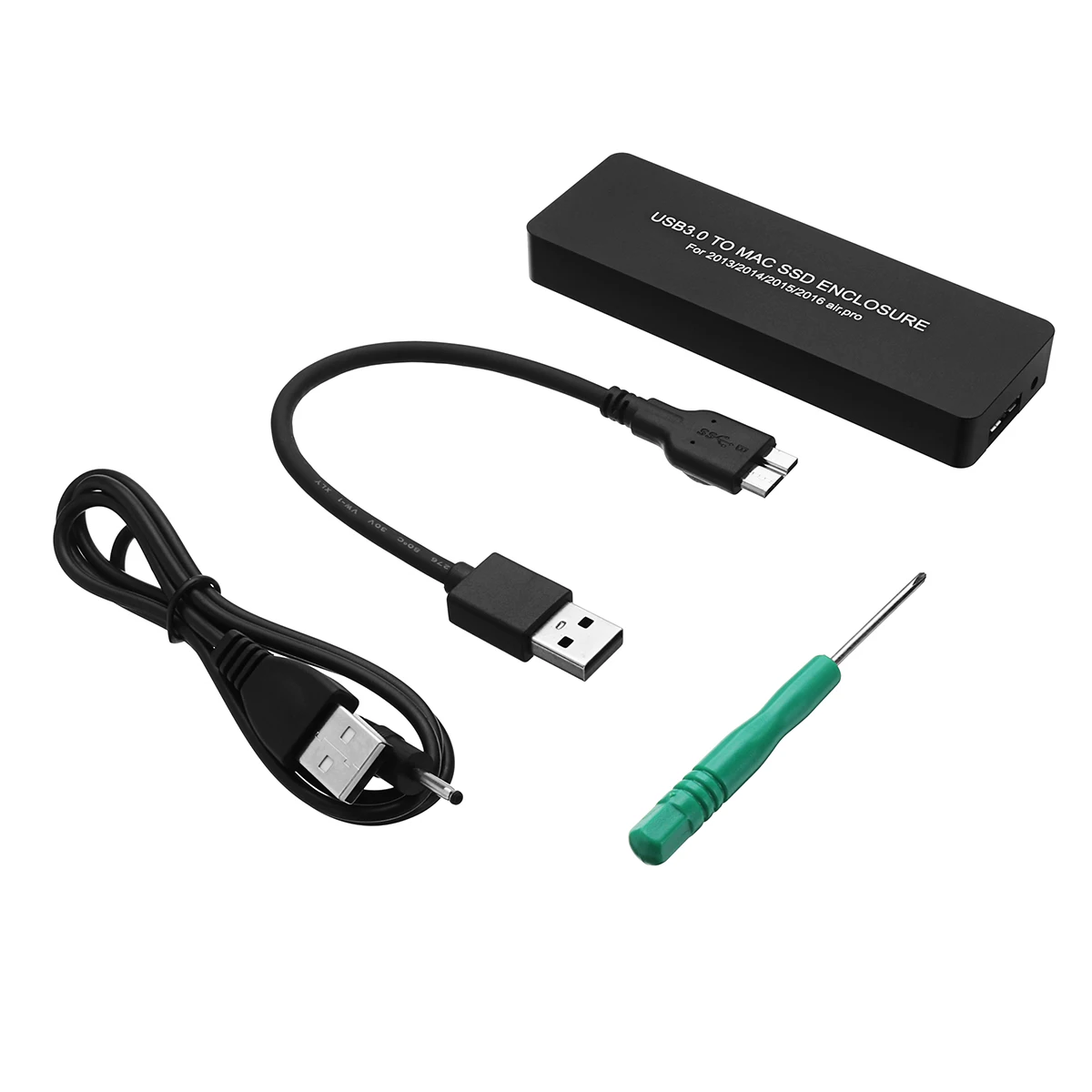

Portable Micro USB 3.0 to for MAC SSD Enclosure For 2013 2014 2015 2016 for Apple for MacBook Air Pro Fast Transmission Speed