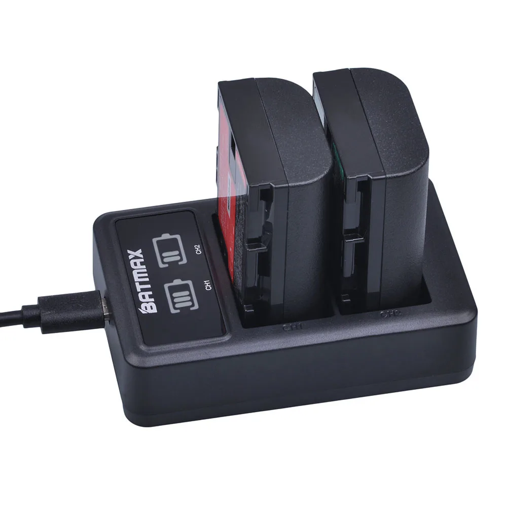  3pcs LP-E6 LP E6 Battery Japan Cells+ Dual Charger LED Display for Canon LP-E6LP-E6N EOS 80D6D 7D 7 - 32834900677