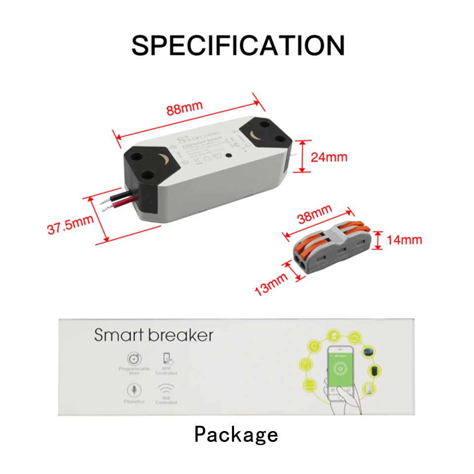 Комплект из 3 предметов DIY WiFi Smart выключатель света универсальный выключатель таймер Беспроводной удаленного Управление работает с Alexa Google