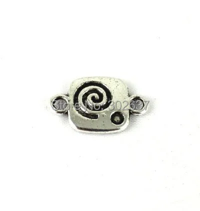 

FREE SHIPPING 150PCS Tibetan Silver Color Spiral Square Link A13112