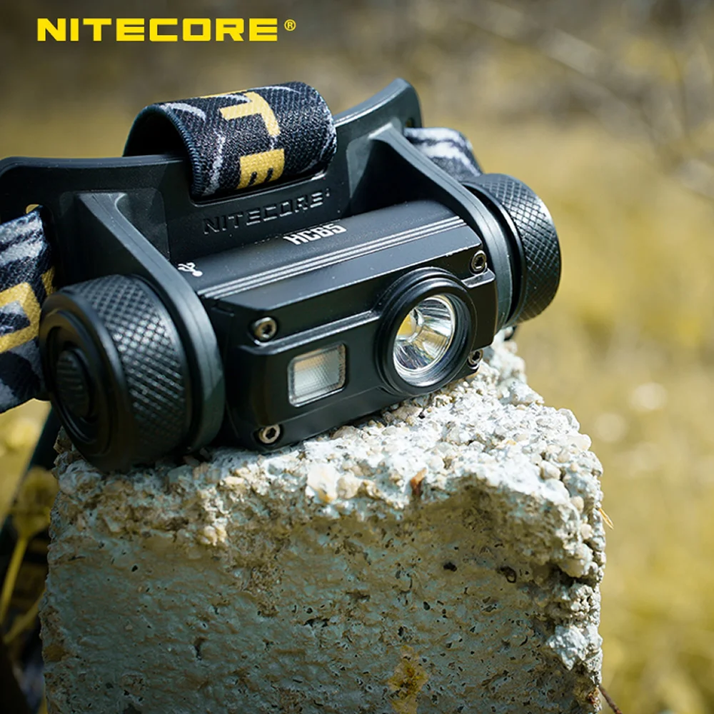 NITECORE HC65+ 18650 налобный фонарь с перезаряжаемой батареей U2 1000 Lumes 3x светодиодный фонарь Водонепроницаемый для кемпинга и путешествий