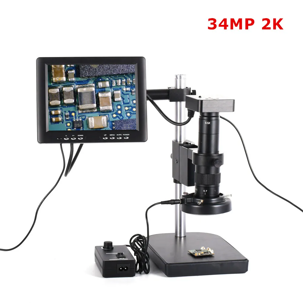 34MP 180X HD Industrial Microscope Camera Magnifier HDMI USB2.0 100-240V 56 LED High Definition Industrial Microscope Camera #2 34MP 180X HD Industrial Microscope Camera Magnifier HDMI USB2.0 100-240V 56 LED High Definition Industrial Microscope Camera #2
