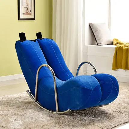 Online Louis Fashion Creative Single Lazy Sofa Banana Chair Image
