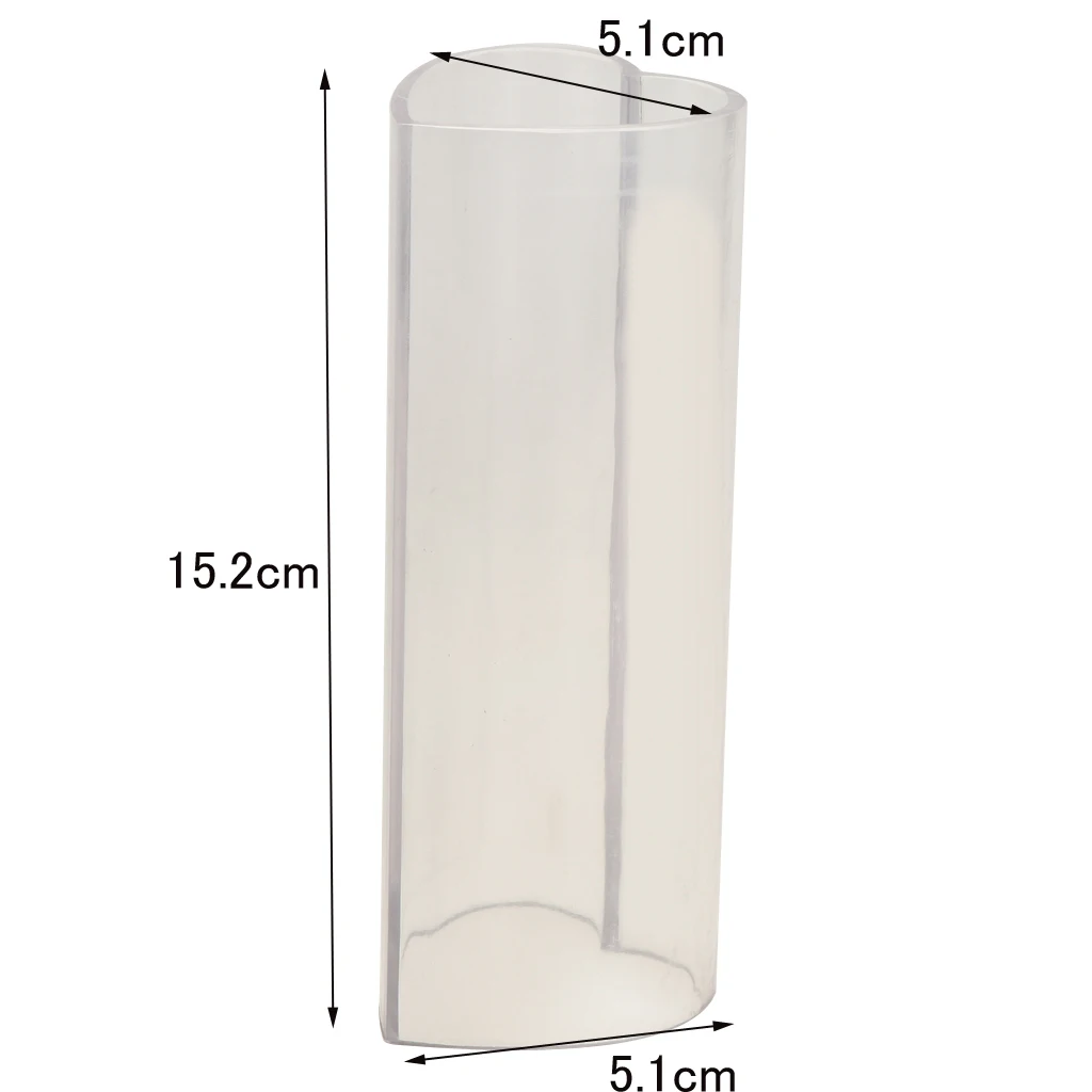 Plastic Heart Shape Candle Mould Soap Mold for DIY Candle Making 51x51x152mm