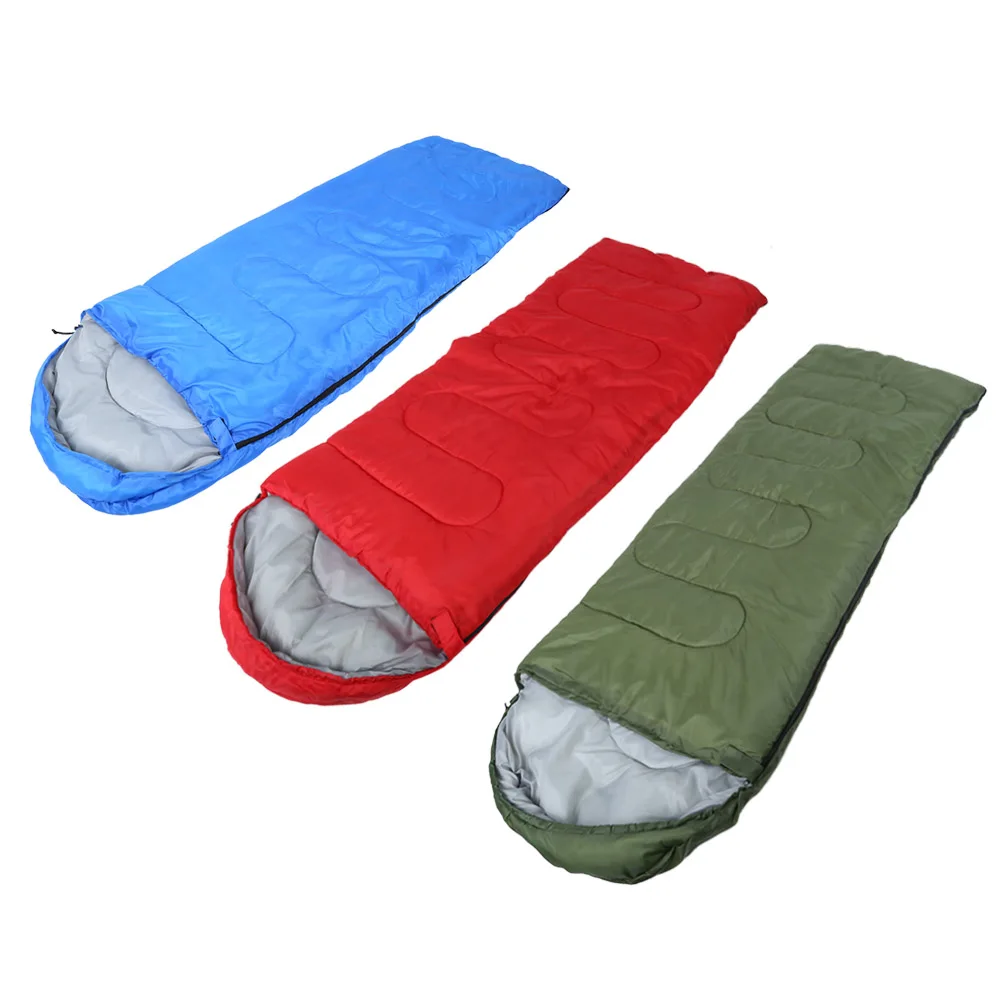 Portable Foldable Envelope Sleeping Bag 170T Water Resistant Polyester