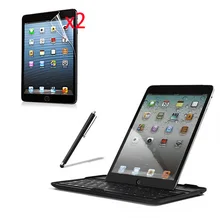 New Wireless Aluminium Bluetooth 3.0 Removeable Keyboard Metal Case Cover For Apple ipad Mini 7.9″ +2* Screen Protector +Stylus