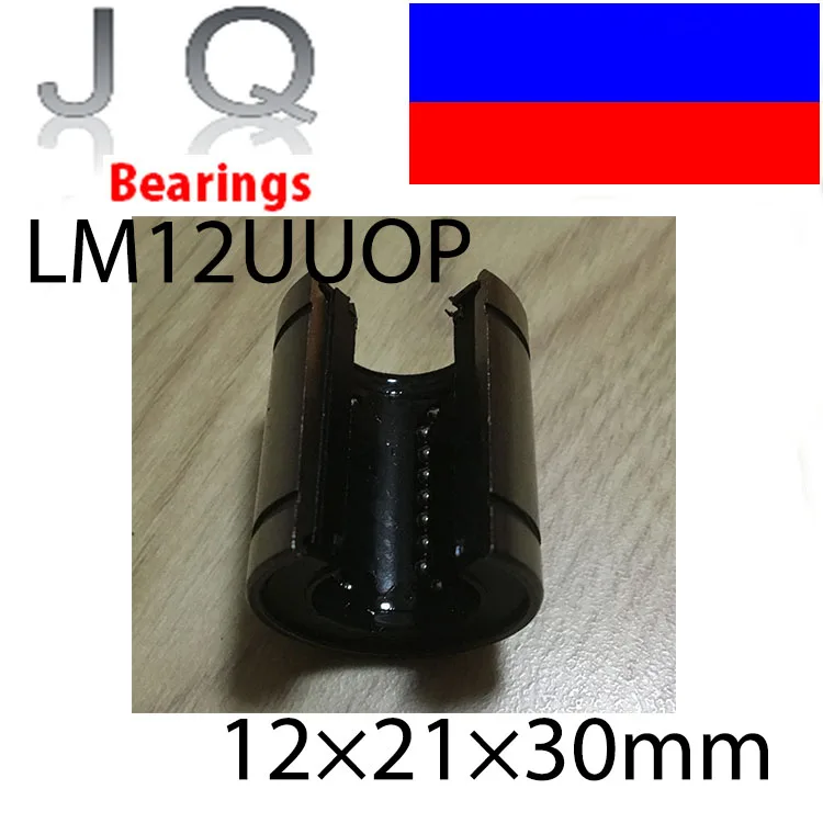 

JQ Bearings LM12UUOP 12mm Open Type Linear Ball Bearing Bush Bushing for linear rail