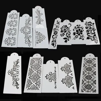 

DIY Lace Flower Cake Cookie Fondant Side Baking Stencil Tools Wedding Decoration