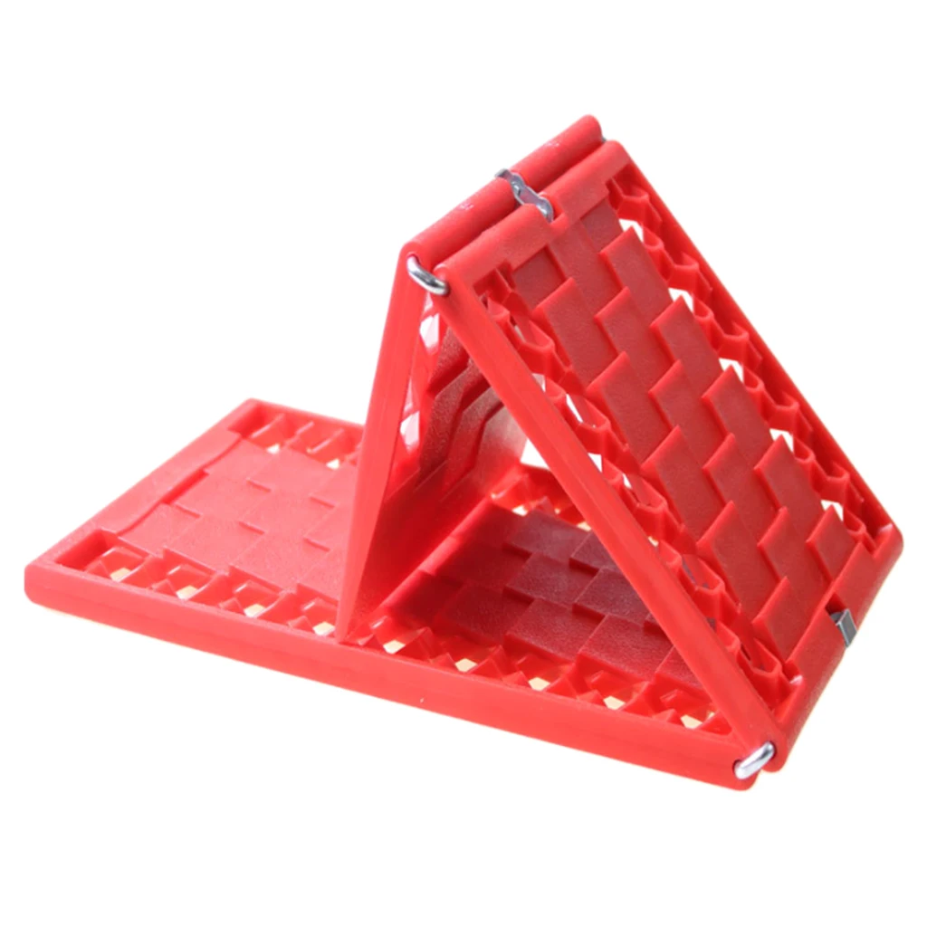 2pcs Universal Foldable Snow Mud Ice Sand Non-slip Board Anti-skid Base Plate Car Emergency Self Rescue Recovery Road 