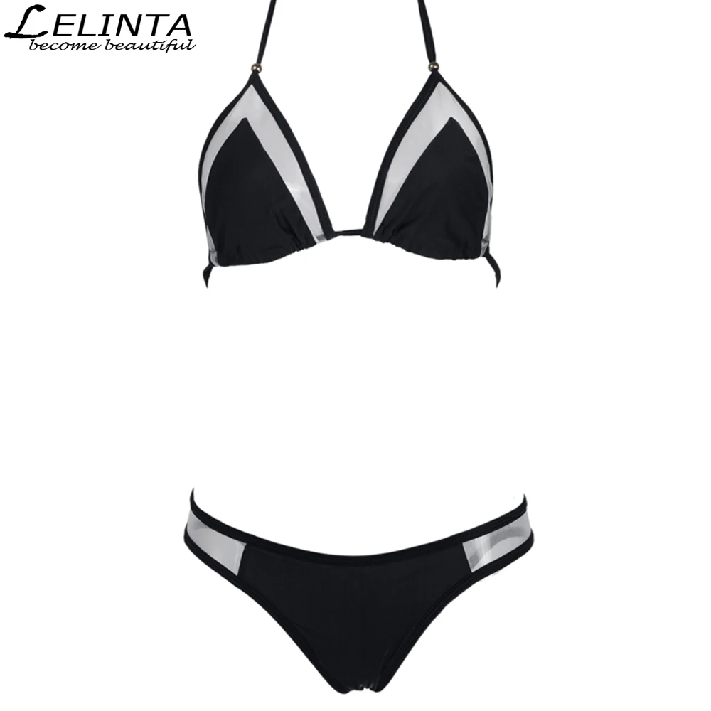 LELINTA 2017 Bikini Set Sexy Brazilian halter Women Swimwear Swimsuit Maillot De Bain Bikini Bottoms Thong Tanga Panties Biquini