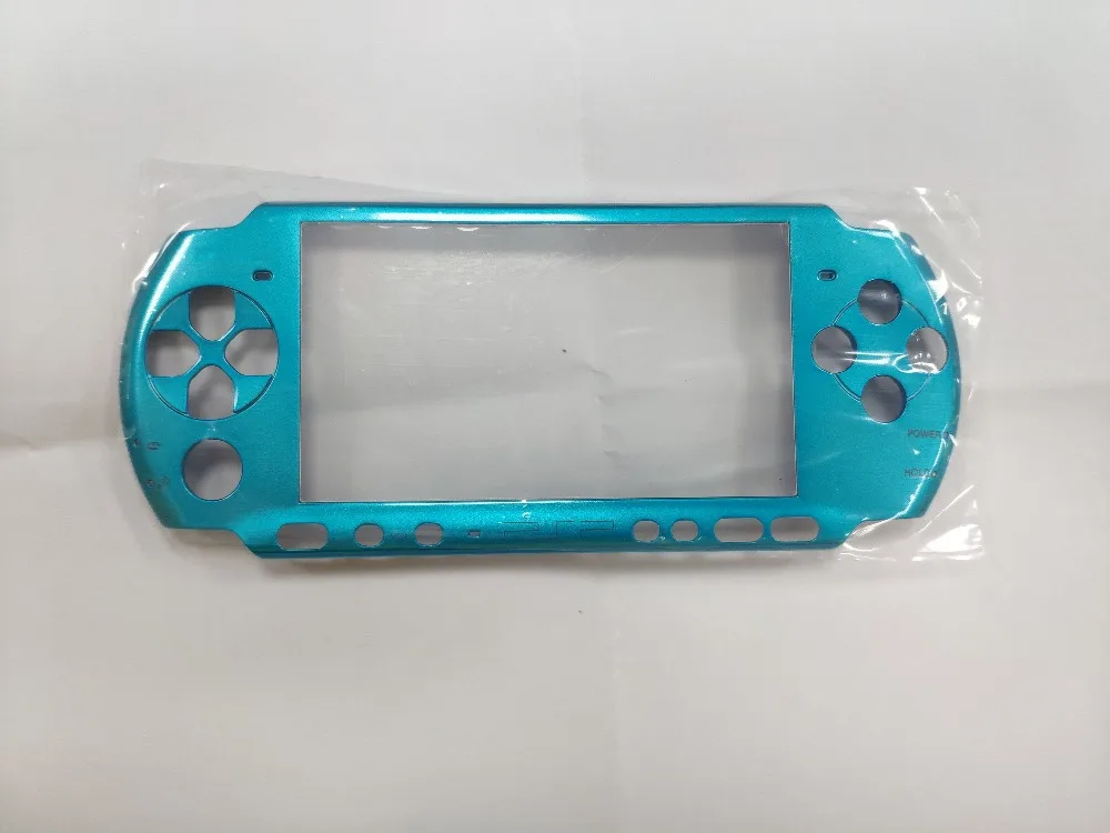 

Blue Front Faceplate Shell Housing Case Cover Replacement For Sony PSP 3000 PSP3000 with logo