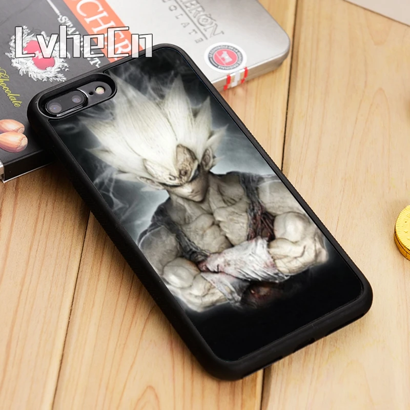 

LvheCn Dragon Ball Z DBZ Vegeta Majin Buu Logo Phone Case Cover For iPhone 4 5 5s SE 6 6s 7 8 10 X Samsung S6 S7 edge S8 S9 plus