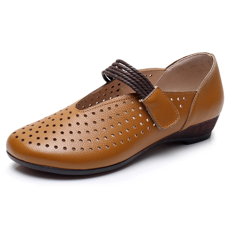 GKTINOO/Модная женская обувь; сезон весна-лето; женская обувь из натуральной кожи на плоской подошве; повседневные Мягкие лоферы; женская обувь с вырезами; женская обувь на плоской подошве