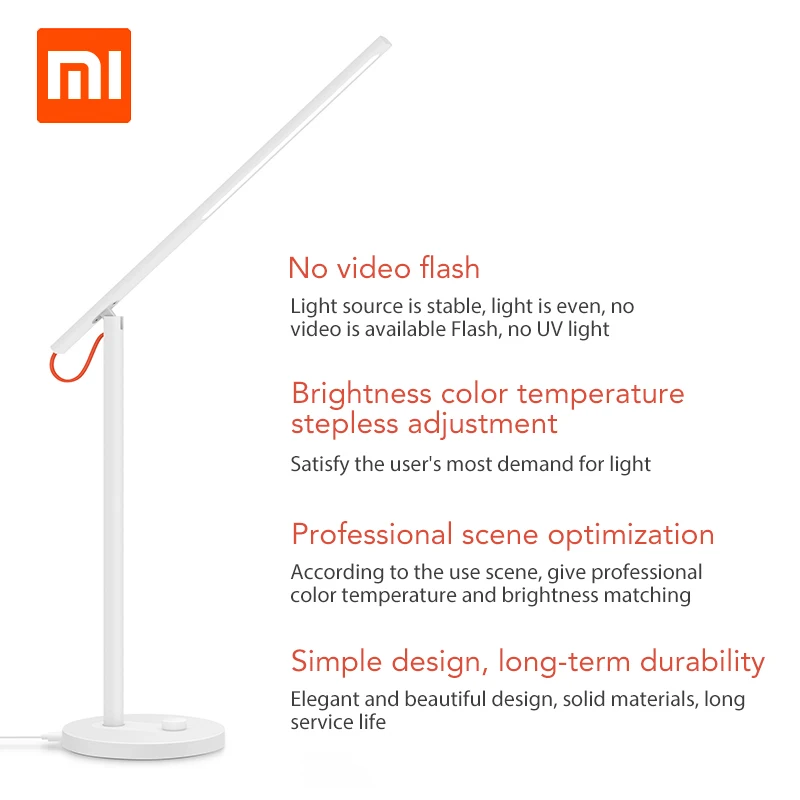Оригинальная умная Светодиодная настольная лампа Xiaomi Mijia Mi с регулировкой