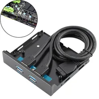 usb פין 1 יח USB 3.0 20 יציאות פין 2 תקליטונים הפנל הקדמי מפרץ בכבלים Bracket Hub (5)