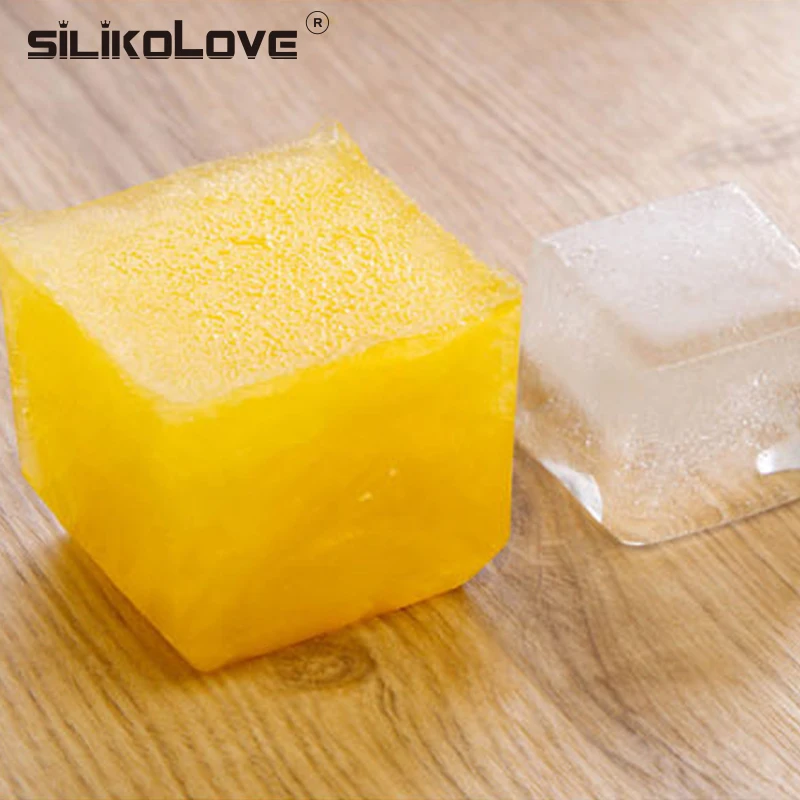 Silicolove 6 Полость 3d магический большой силиконовый кубик льда форма квадратная DIY