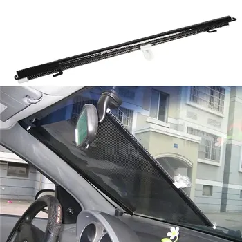 

58*125cm Car Curtain Retractable Automatic Foldable Windshield Sunshade UV Sun Protector Auto Curtain