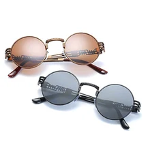 Дропшиппинг круглый металлический ретро очки, очки в оправе женские модные круглый металлический ретро очки