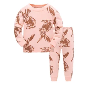 LUCKYGOOBO/Детские пижамные комплекты, пижамы с героями мультфильмов для мальчиков, Детская Хлопковая повседневная одежда для сна, детские пижамы, милые пижамы для девочек - изображение